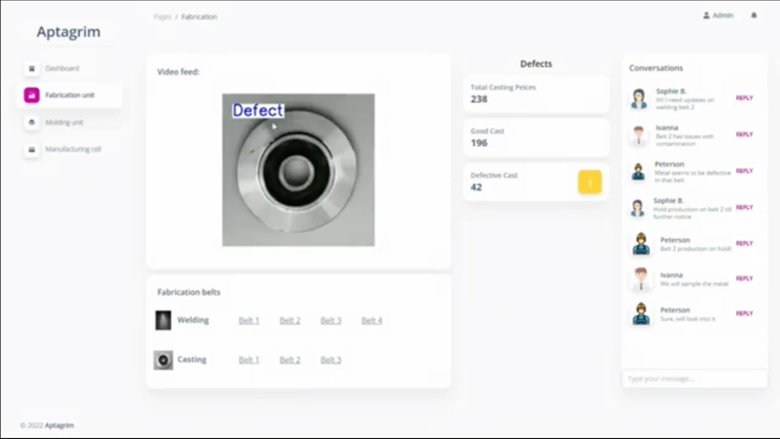 Real-Time Defect Detection on the Production Line application